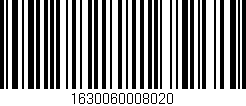 Código de barras (EAN, GTIN, SKU, ISBN): '1630060008020'