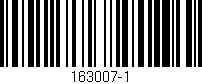 Código de barras (EAN, GTIN, SKU, ISBN): '163007-1'