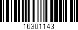 Código de barras (EAN, GTIN, SKU, ISBN): '16301143'