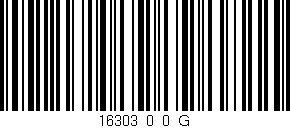 Código de barras (EAN, GTIN, SKU, ISBN): '16303_0_0_G'