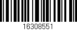 Código de barras (EAN, GTIN, SKU, ISBN): '16308551'