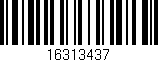 Código de barras (EAN, GTIN, SKU, ISBN): '16313437'
