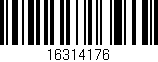 Código de barras (EAN, GTIN, SKU, ISBN): '16314176'