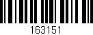 Código de barras (EAN, GTIN, SKU, ISBN): '163151'