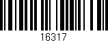 Código de barras (EAN, GTIN, SKU, ISBN): '16317'