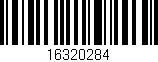Código de barras (EAN, GTIN, SKU, ISBN): '16320284'