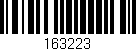 Código de barras (EAN, GTIN, SKU, ISBN): '163223'