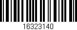 Código de barras (EAN, GTIN, SKU, ISBN): '16323140'