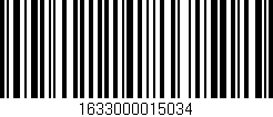 Código de barras (EAN, GTIN, SKU, ISBN): '1633000015034'
