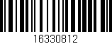 Código de barras (EAN, GTIN, SKU, ISBN): '16330812'