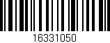 Código de barras (EAN, GTIN, SKU, ISBN): '16331050'