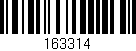 Código de barras (EAN, GTIN, SKU, ISBN): '163314'