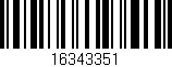 Código de barras (EAN, GTIN, SKU, ISBN): '16343351'