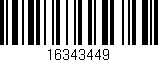 Código de barras (EAN, GTIN, SKU, ISBN): '16343449'