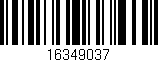 Código de barras (EAN, GTIN, SKU, ISBN): '16349037'