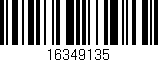 Código de barras (EAN, GTIN, SKU, ISBN): '16349135'
