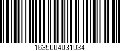 Código de barras (EAN, GTIN, SKU, ISBN): '1635004031034'