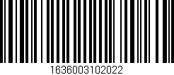 Código de barras (EAN, GTIN, SKU, ISBN): '1636003102022'