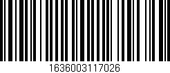 Código de barras (EAN, GTIN, SKU, ISBN): '1636003117026'