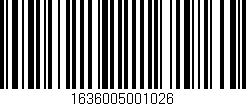 Código de barras (EAN, GTIN, SKU, ISBN): '1636005001026'