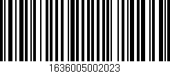 Código de barras (EAN, GTIN, SKU, ISBN): '1636005002023'