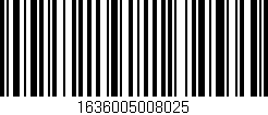 Código de barras (EAN, GTIN, SKU, ISBN): '1636005008025'