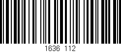 Código de barras (EAN, GTIN, SKU, ISBN): '1636/112'