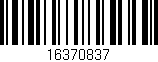 Código de barras (EAN, GTIN, SKU, ISBN): '16370837'