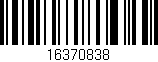 Código de barras (EAN, GTIN, SKU, ISBN): '16370838'