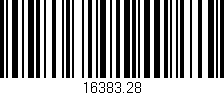 Código de barras (EAN, GTIN, SKU, ISBN): '16383.28'