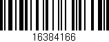 Código de barras (EAN, GTIN, SKU, ISBN): '16384166'