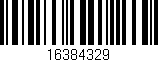 Código de barras (EAN, GTIN, SKU, ISBN): '16384329'