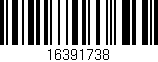 Código de barras (EAN, GTIN, SKU, ISBN): '16391738'