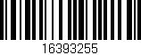 Código de barras (EAN, GTIN, SKU, ISBN): '16393255'