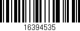 Código de barras (EAN, GTIN, SKU, ISBN): '16394535'