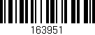 Código de barras (EAN, GTIN, SKU, ISBN): '163951'