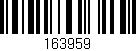 Código de barras (EAN, GTIN, SKU, ISBN): '163959'