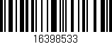 Código de barras (EAN, GTIN, SKU, ISBN): '16398533'