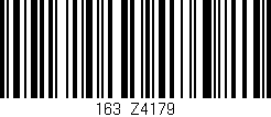 Código de barras (EAN, GTIN, SKU, ISBN): '163/Z4179'