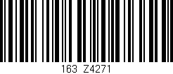 Código de barras (EAN, GTIN, SKU, ISBN): '163/Z4271'