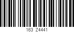 Código de barras (EAN, GTIN, SKU, ISBN): '163/Z4441'