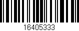Código de barras (EAN, GTIN, SKU, ISBN): '16405333'