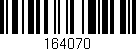 Código de barras (EAN, GTIN, SKU, ISBN): '164070'
