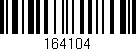 Código de barras (EAN, GTIN, SKU, ISBN): '164104'
