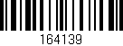 Código de barras (EAN, GTIN, SKU, ISBN): '164139'