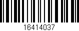 Código de barras (EAN, GTIN, SKU, ISBN): '16414037'