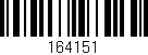 Código de barras (EAN, GTIN, SKU, ISBN): '164151'