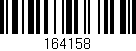 Código de barras (EAN, GTIN, SKU, ISBN): '164158'