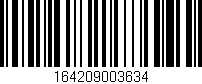 Código de barras (EAN, GTIN, SKU, ISBN): '164209003634'