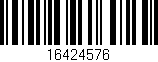 Código de barras (EAN, GTIN, SKU, ISBN): '16424576'